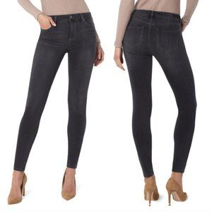 Liverpool Jeans The Skinny Dark Gray/Black Wash Stretch Denim SZ 6/28 NEW!